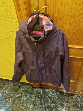 Cortavientos impermeable mujer Quechua morado