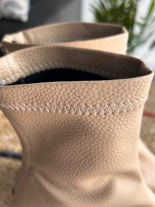 Botines de Piel Beige Talla 39.5 a estrenar