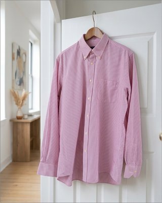 Camisa de rayas rosas