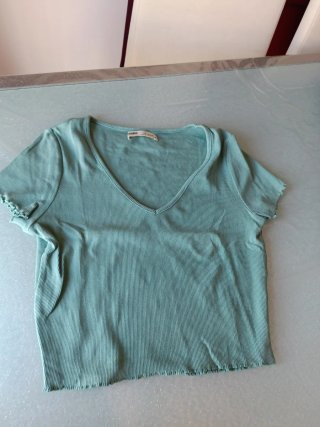 Camiseta Pull&Bear Verde Talla S