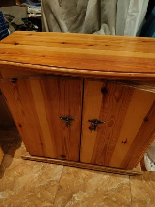 Armario auxiliar de madera de pino macizo