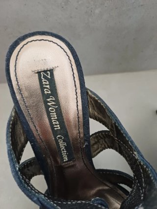 Sandalias Zara Azul Talla 36