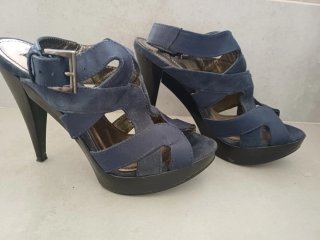 Sandalias Zara Azul Talla 36