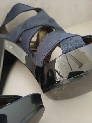 Sandalias Zara Azul Talla 36