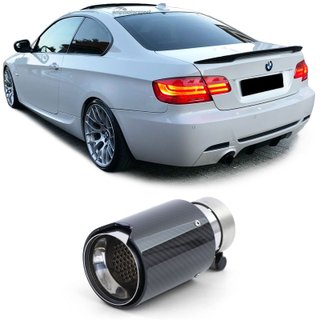 COLA ESCAPE REDONDA CARBONO BRILLO LOOK BMW