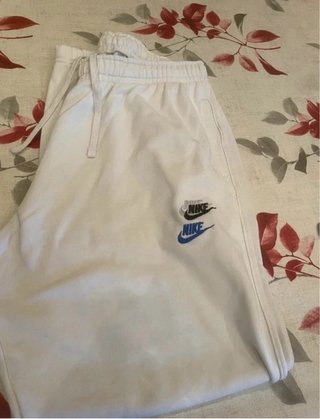 Pantalón de chándal Nike blanco