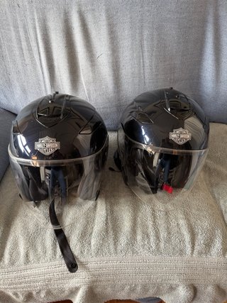 Pack 2 Cascos Harley Davidson Negros