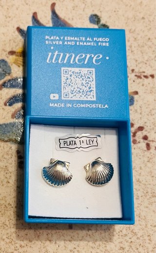 Pendientes Concha Santiago ITINERE Plata Nuevos