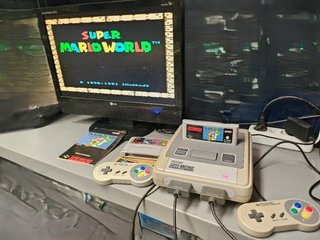 Super Nintendo 2 mandos 2 juegos y cables