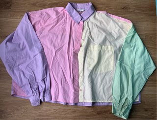 Camisa Stradivarius multicolor