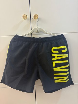 Bañador Calvin Klein Negro y Amarillo