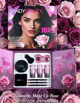 Set de Maquillaje Sandy Beauty 10 Piezas
