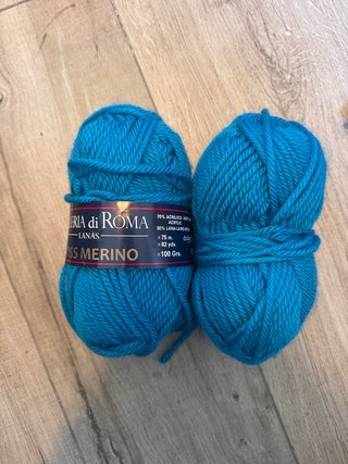 2 Ovillos Lana Valeria di Roma Miss Merino