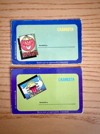 2 Tessere Collezione Le Sporcaccione Anni 80