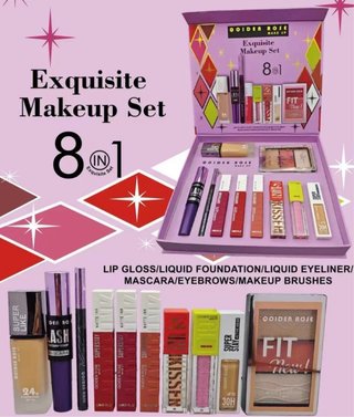 Set de Maquillaje 8 en 1 Qoider Rose