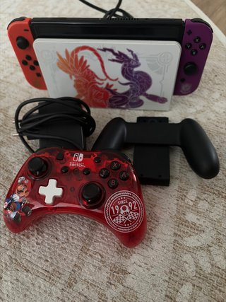 Nintendo Switch Pokémon, regalo mando aux y funda