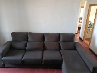 Sofá Chaise Longue Marrón