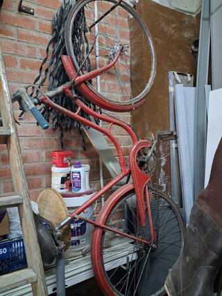 Bicicleta Clásica Roja Años 70