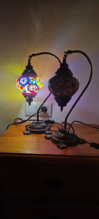 Lámparas Árabes Mesita Noche