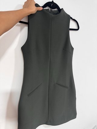 Vestido Zara Verde Oliva