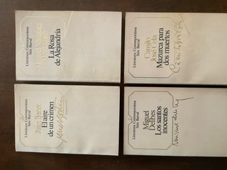 Lote 4 libros Literatura contemporánea