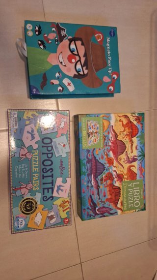 Lote Juguetes: Puzzles y Juego Magnético