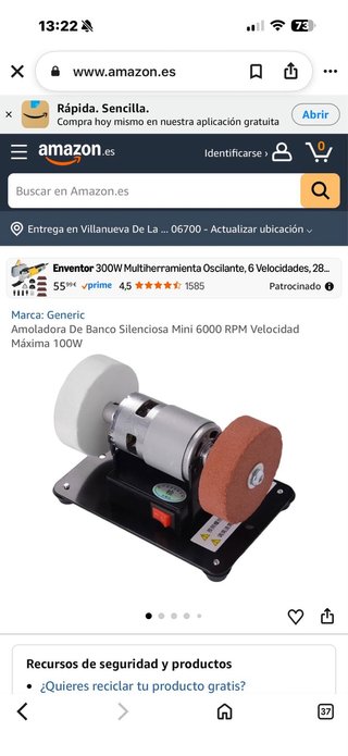 Amoladora de banco silenciosa 100W