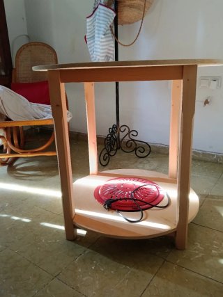 Mesa Camilla 80cm con Brasero Eléctrico,No envio