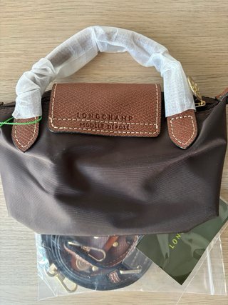 Mini Longchamp Castanho/Verde