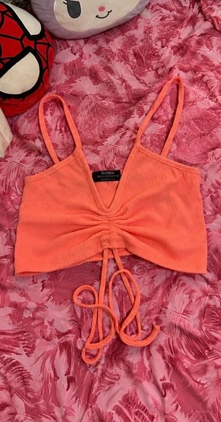 Top Bershka naranja XS