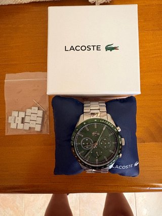 Reloj Lacoste Boston Cronógrafo Verde Acero