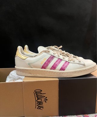 ADILICIOUS Adidas Blancas y Rosas/Rojo