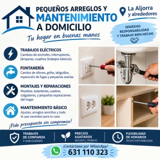 Pequeños arreglos del hogar y montaje de mueble