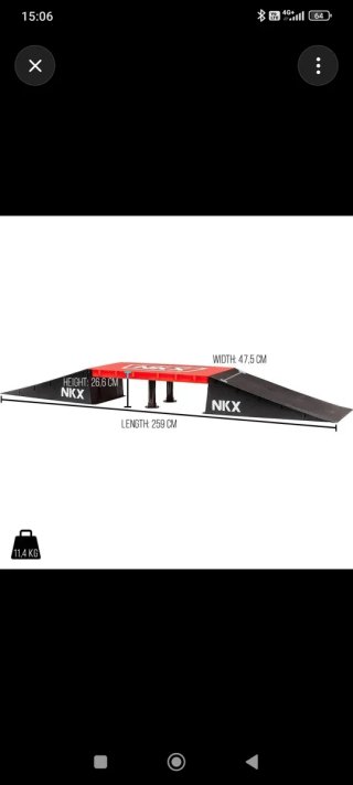 Rampa NKX para skate/BMX