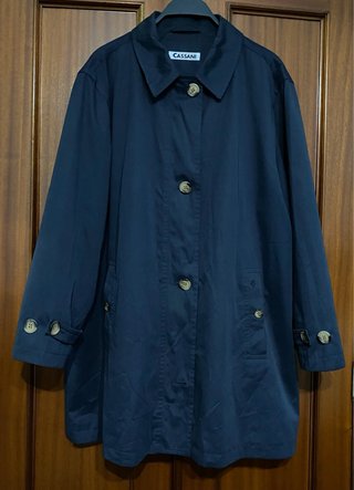 Gabardina Cassani azul marino Talla L