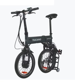 Bicicleta Plegable Tucano Ergo verde.