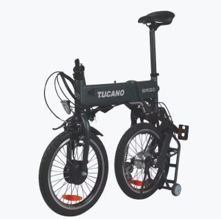Bicicleta Plegable Tucano Ergo verde.