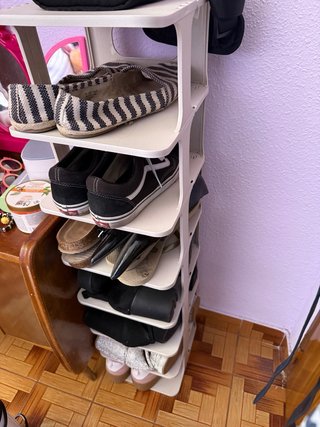 2 Organizador de zapatos de plástico