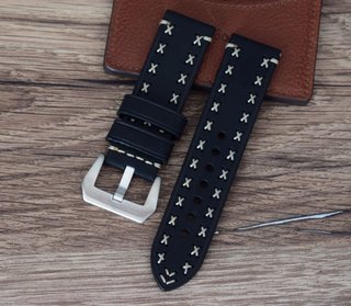 Correa de reloj cuero artesanal 20 22 24 mm seiko