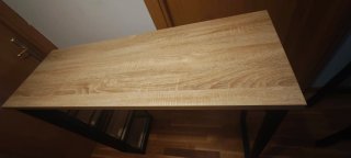 Mesa Alta de Cocina con Estantería