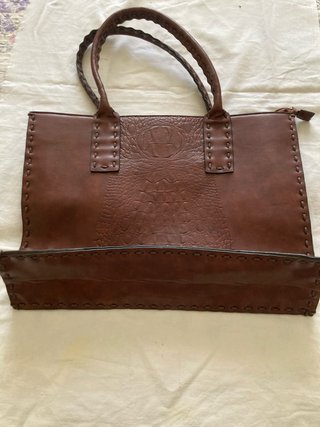 Bolso de mano marrón