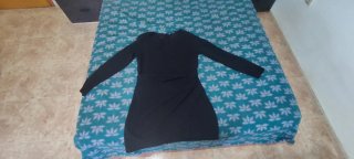 Vestido Zara Invierno Negro XL