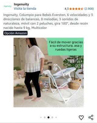Balancín bebé Ingenuity Simplecomfort