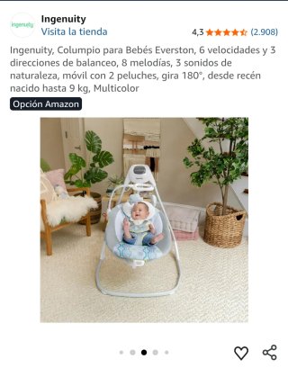 Balancín bebé Ingenuity Simplecomfort