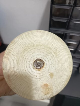 Porta vela antiguo de Mármol o alabastro