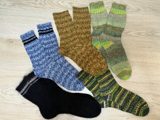Calcetines lana hechos a mano Talla 46-48