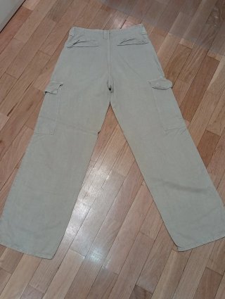 Pantalones Cargo Beige Zara Talla S