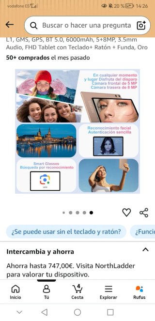 Tablet con Tastiera e Mouse - Nuovo