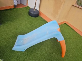 Tobogán Infantil Azul y Naranja