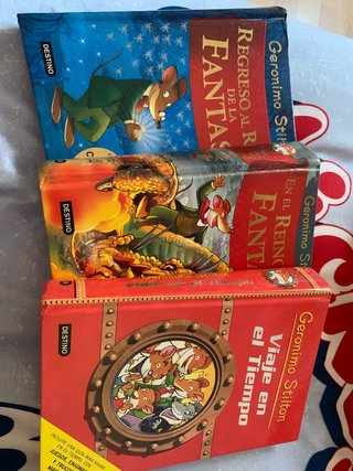 pack de tres libros geronimo stilton